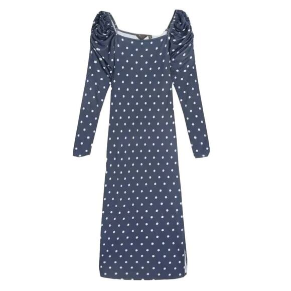 Ted Baker London blue floral jersey maxi dress size 6 (US size 14) - Picture 7 of 13